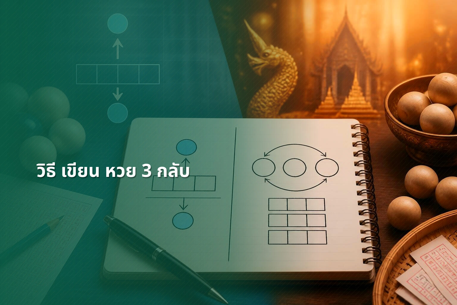 วิธี เขียน หวย 3 กลับ - หวย