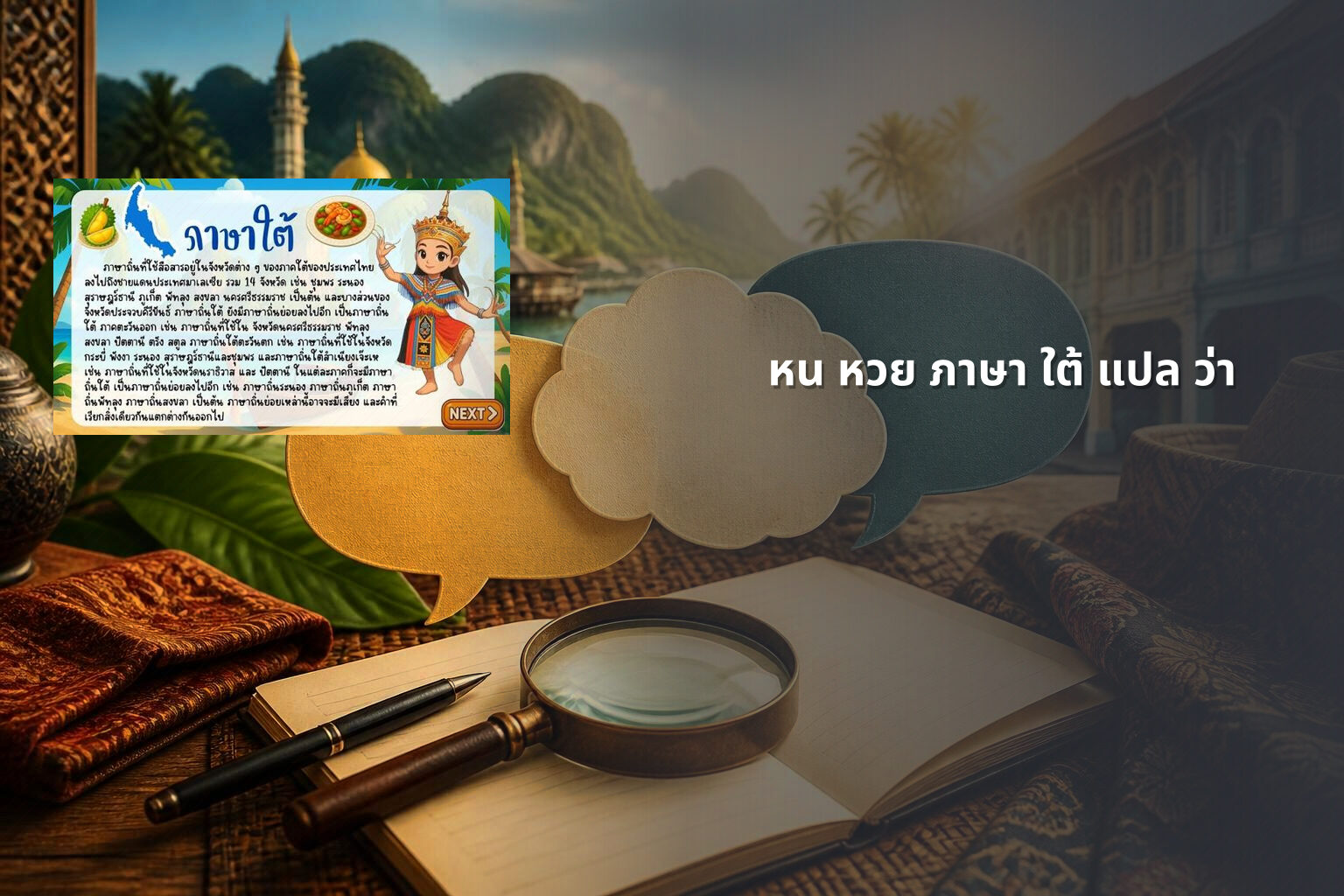 หน หวย ภาษา ใต้ แปล ว่า - คำศัพท์