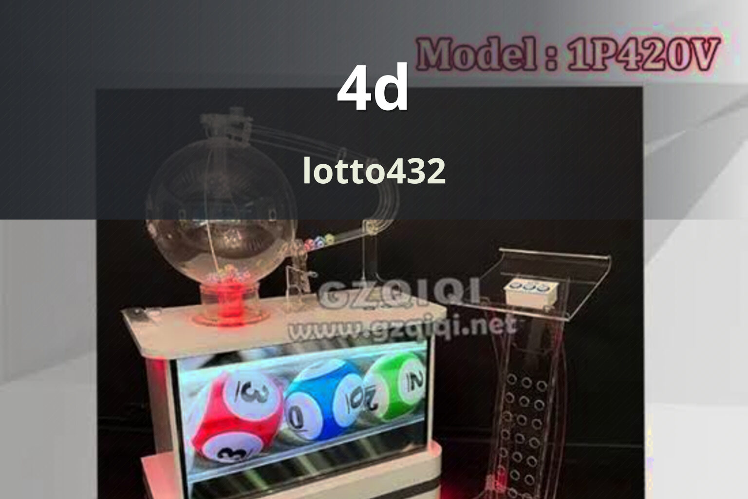 4d - lottery game