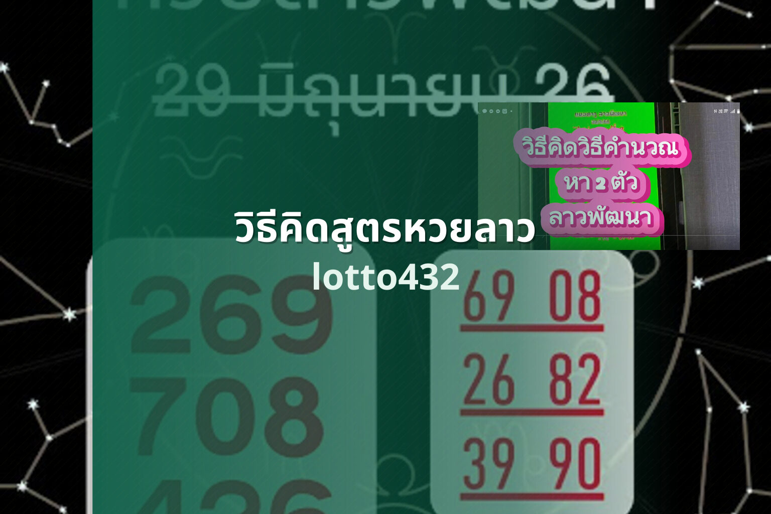 วิธีคิดสูตรหวยลาว lotto432