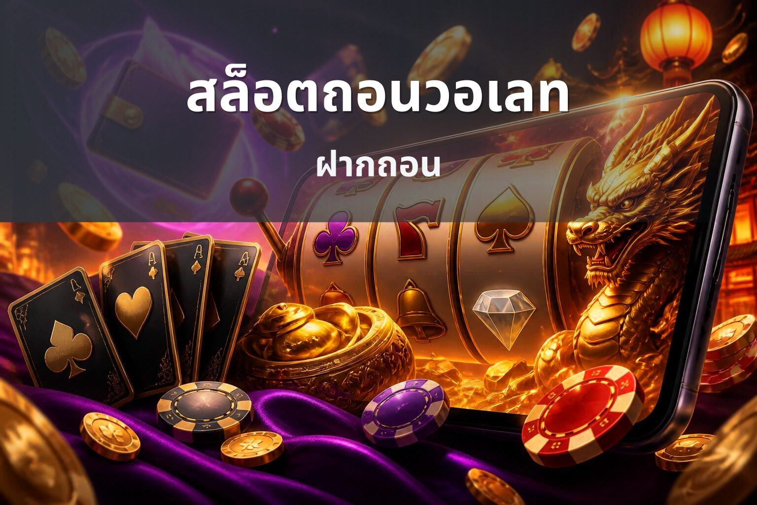 สล็อตถอนวอเลท ฝากถอน