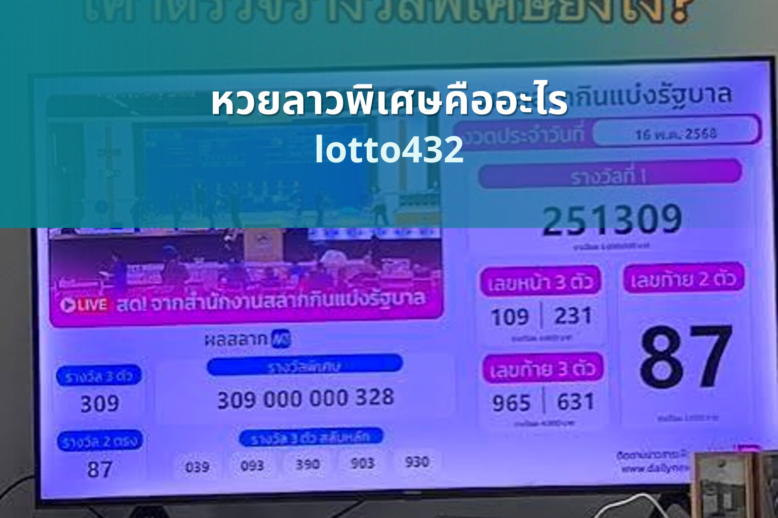 หวยลาวพิเศษคืออะไร - lottery special types
