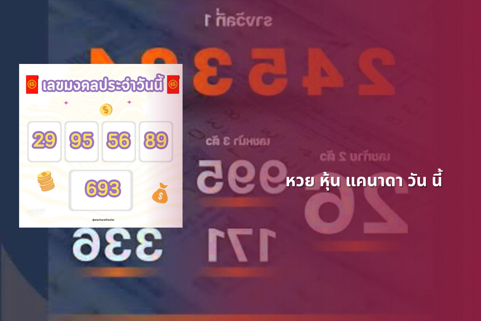 หวย หุ้น แคนาดา วัน นี้ - หวยหุ้น