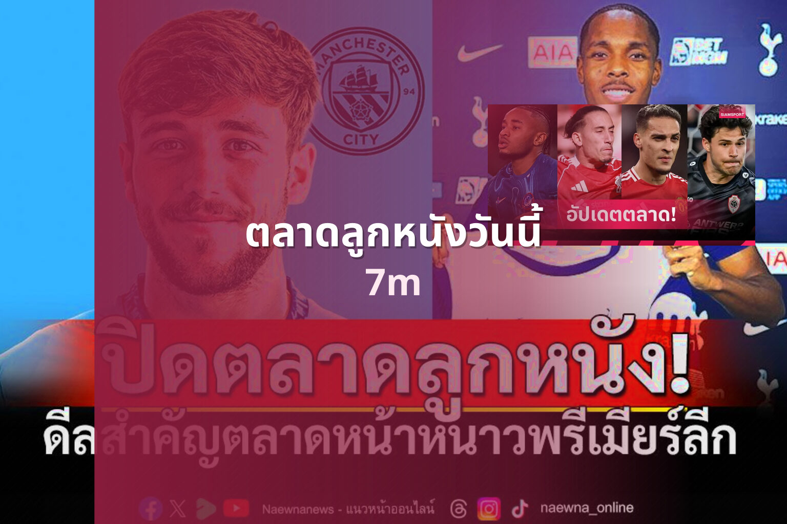ตลาดลูกหนังวันนี้ - football market news