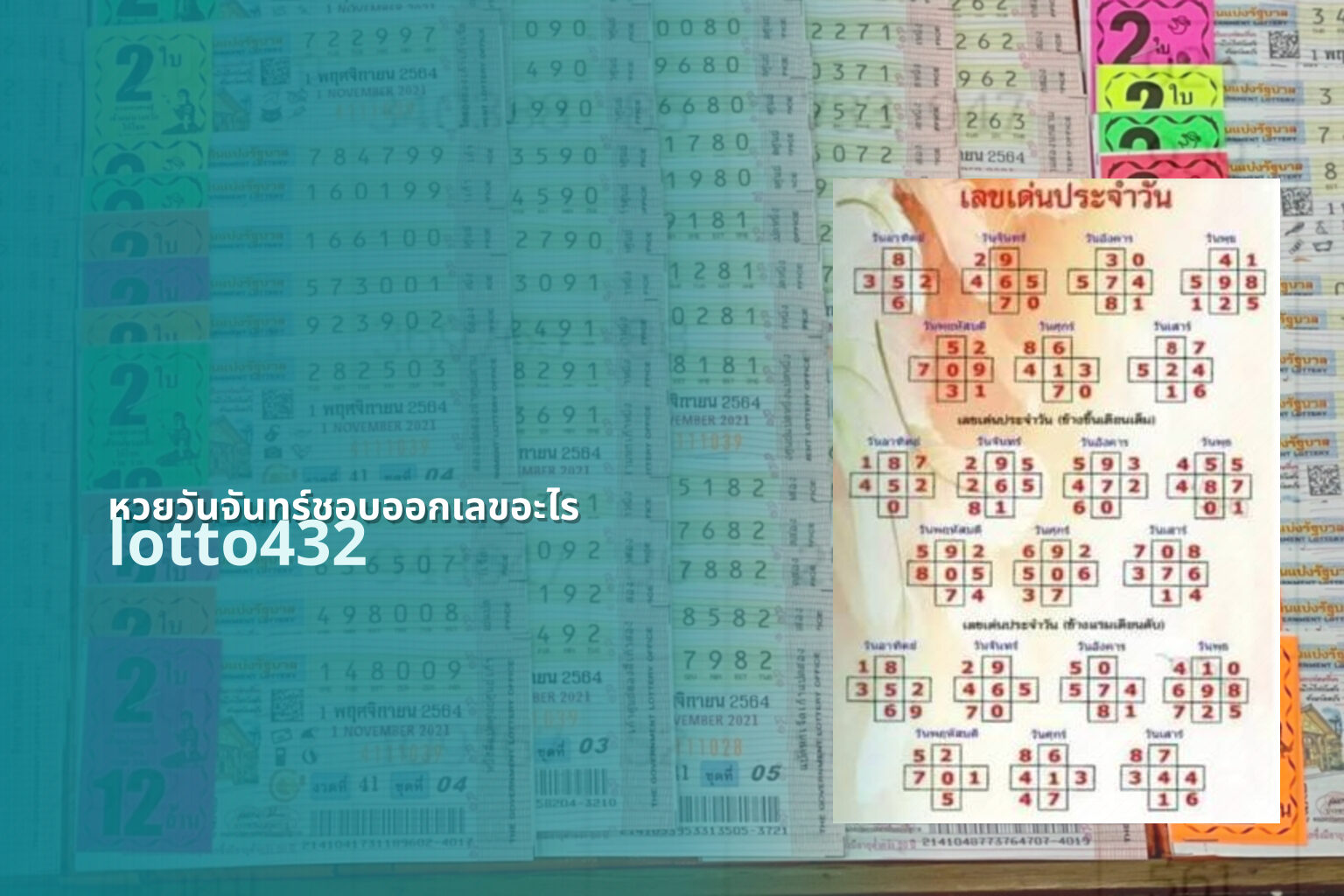 หวยวันจันทร์ชอบออกเลขอะไร - lottery number patterns