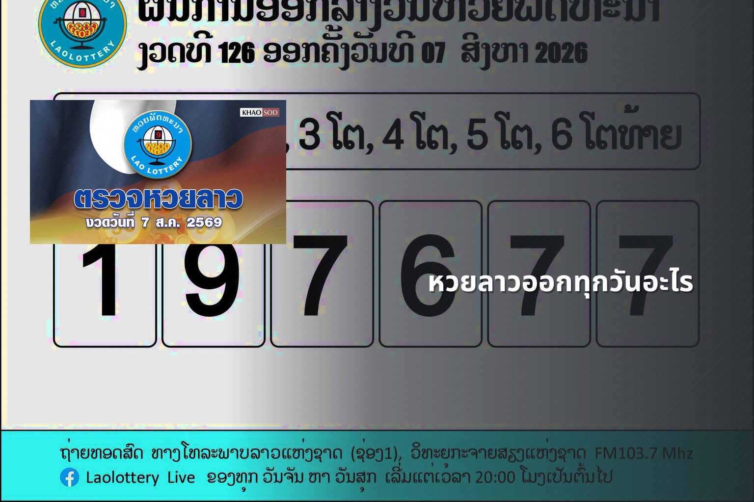หวยลาวออกทุกวันอะไร - หวยลาว
