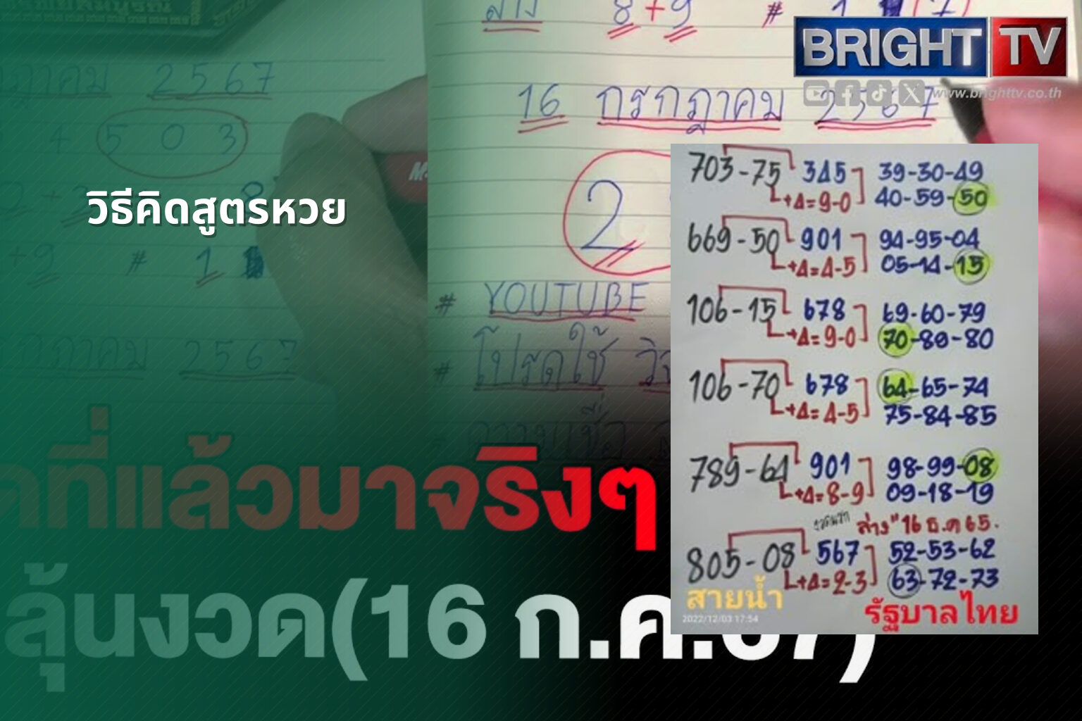 วิธีคิดสูตรหวย - สูตรหวย