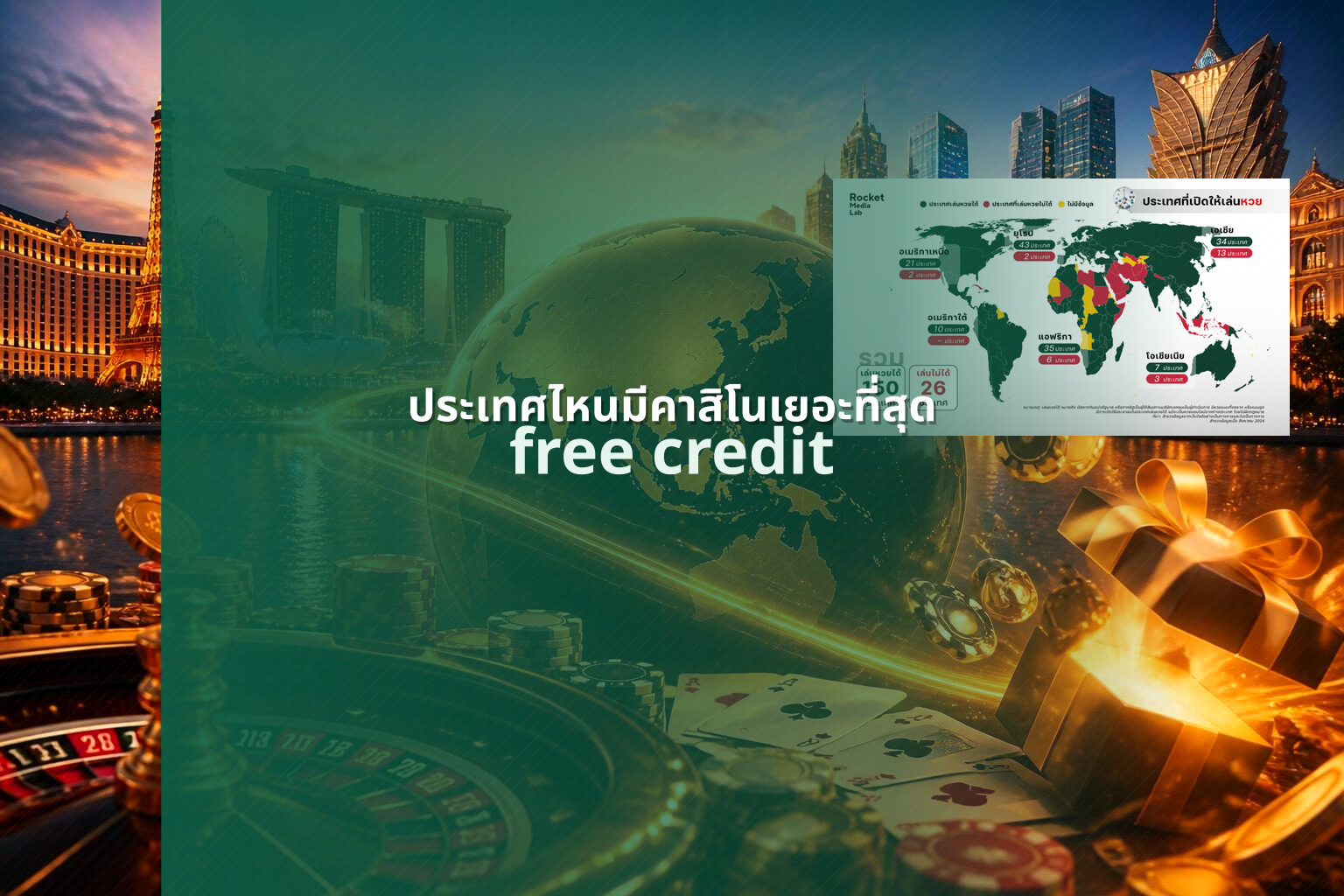 ประเทศไหนมีคาสิโนเยอะที่สุด free credit