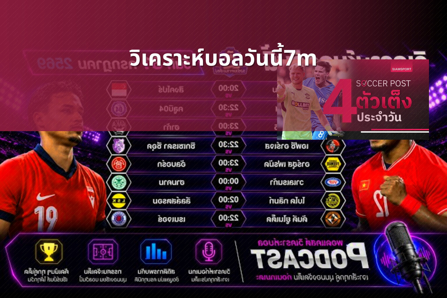 วิเคราะห์บอลวันนี้7m - sports analysis