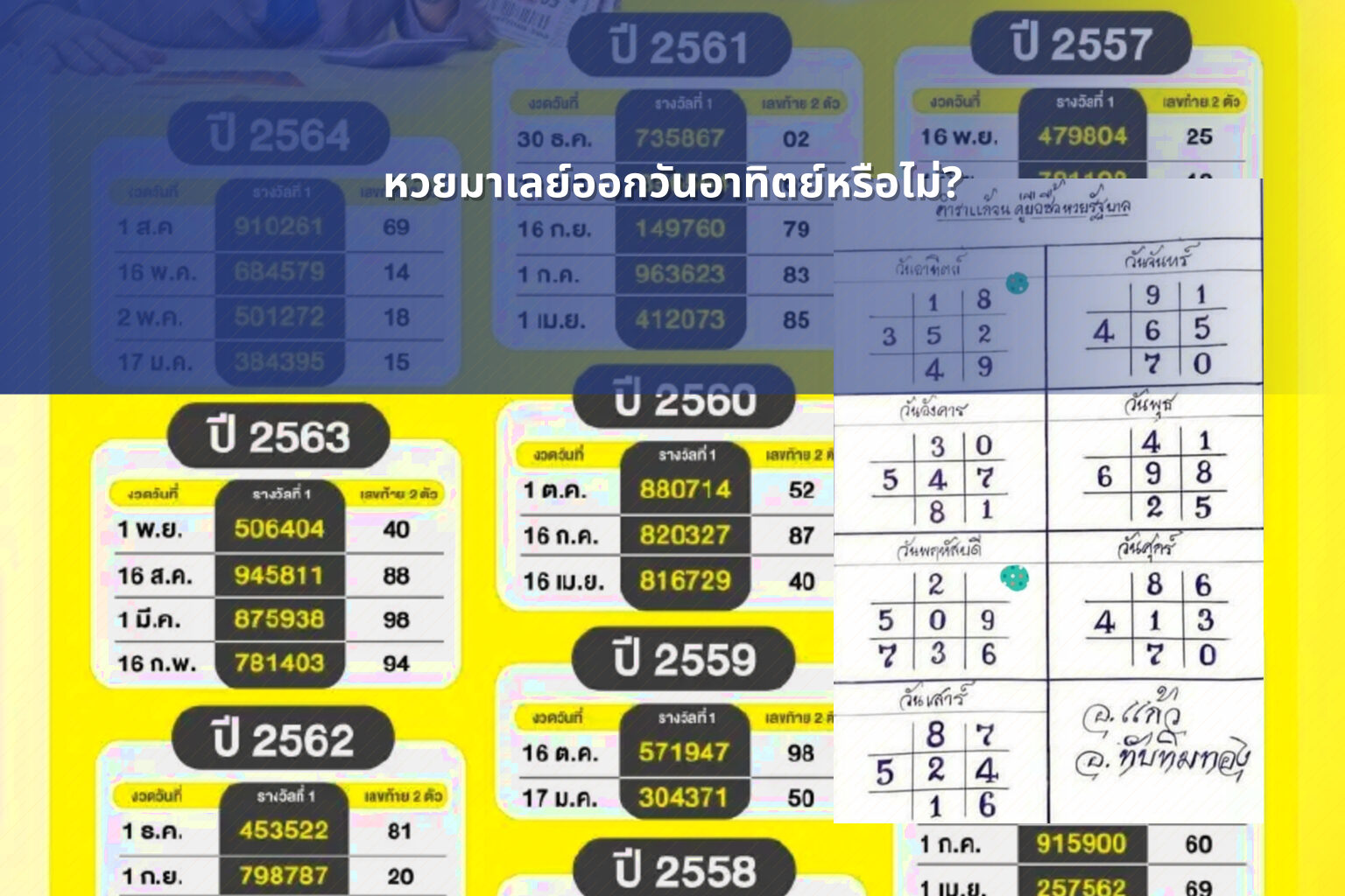 หวยมาเลย์ออกวันอาทิตย์หรือไม่? - หวยมาเลย์