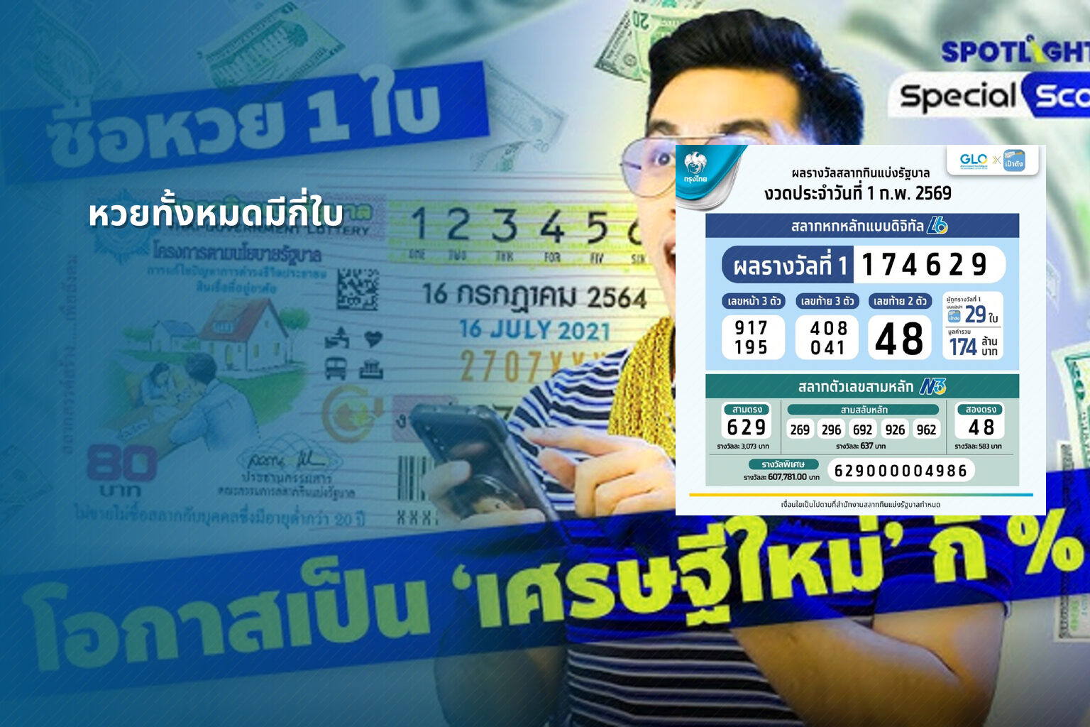 หวยทั้งหมดมีกี่ใบ - lottery types