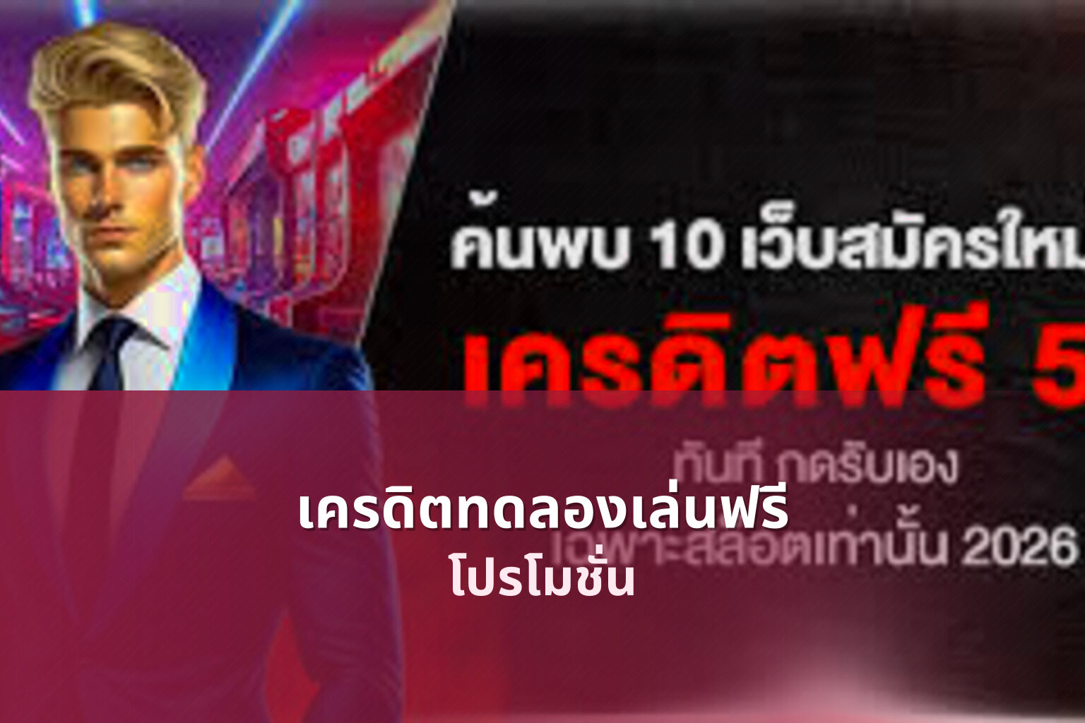 เครดิตทดลองเล่นฟรี โปรโมชั่น