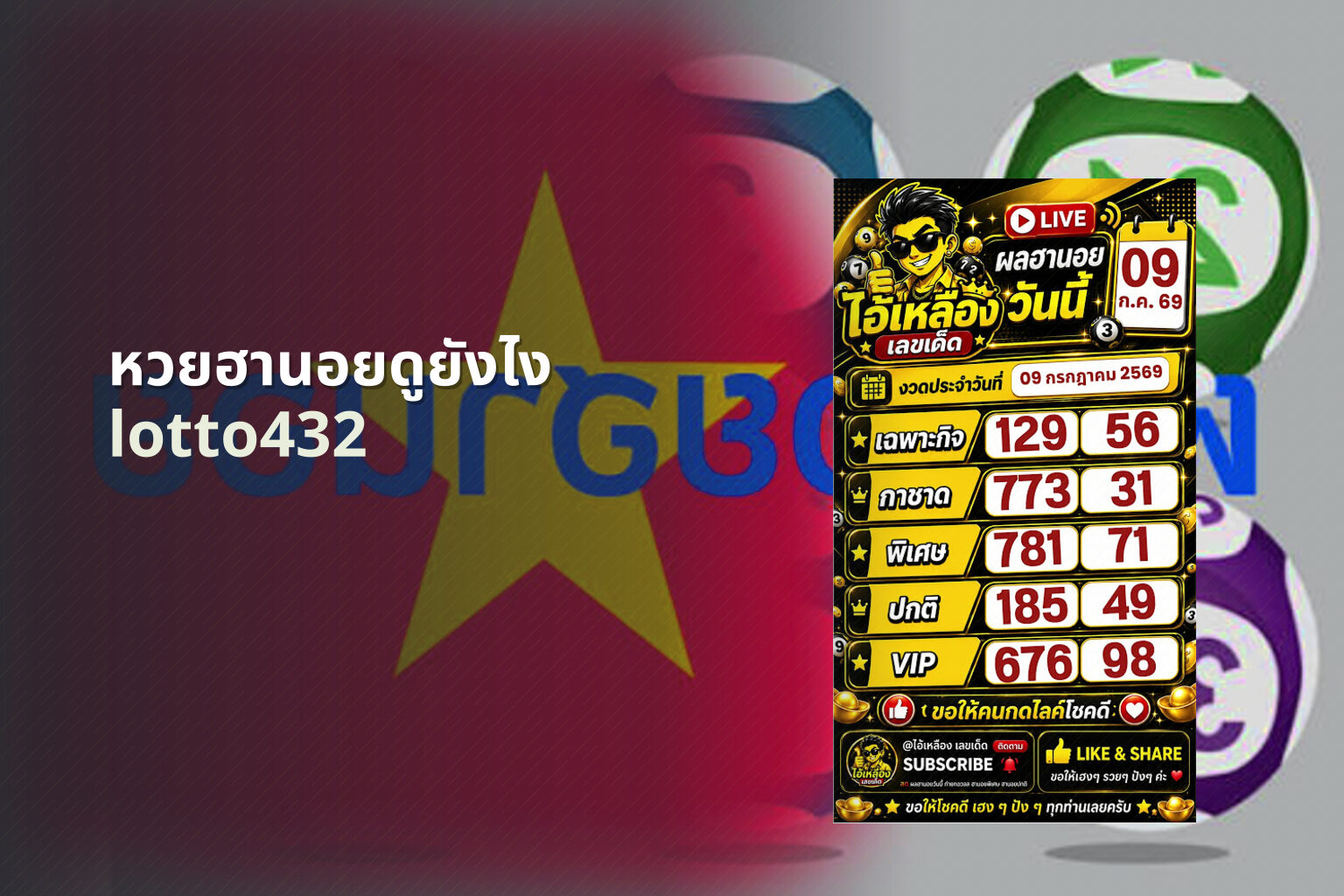 หวยฮานอยดูยังไง lotto432
