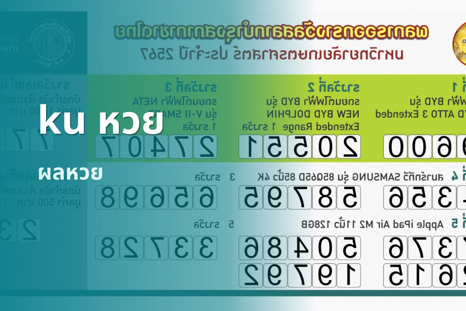 ku หวย - lottery results