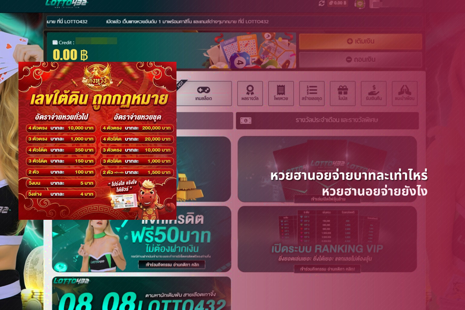 หวยฮานอยจ่ายบาทละเท่าไหร่ - หวยฮานอย