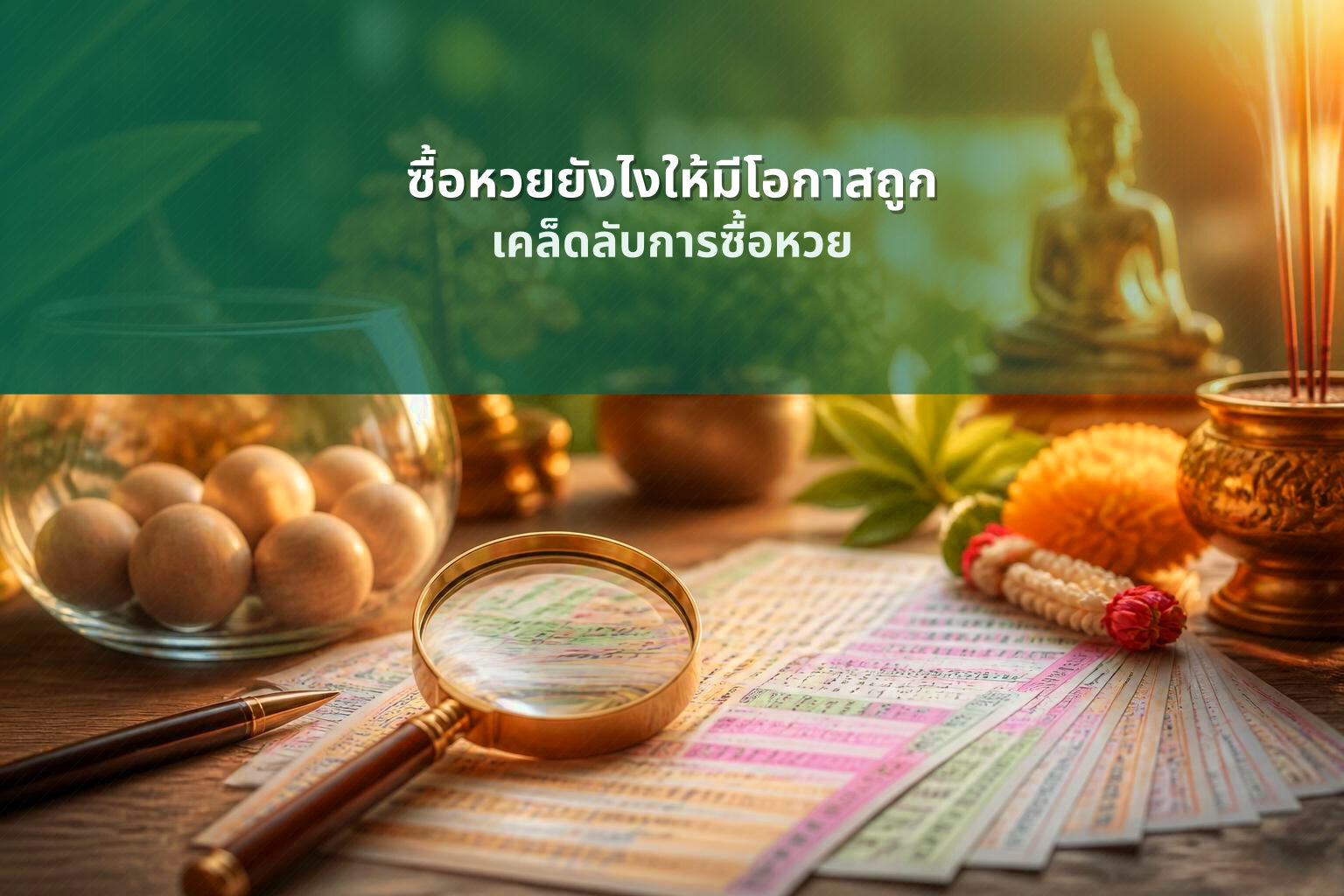 ซื้อหวยยังไงให้มีโอกาสถูก - lottery buying tips