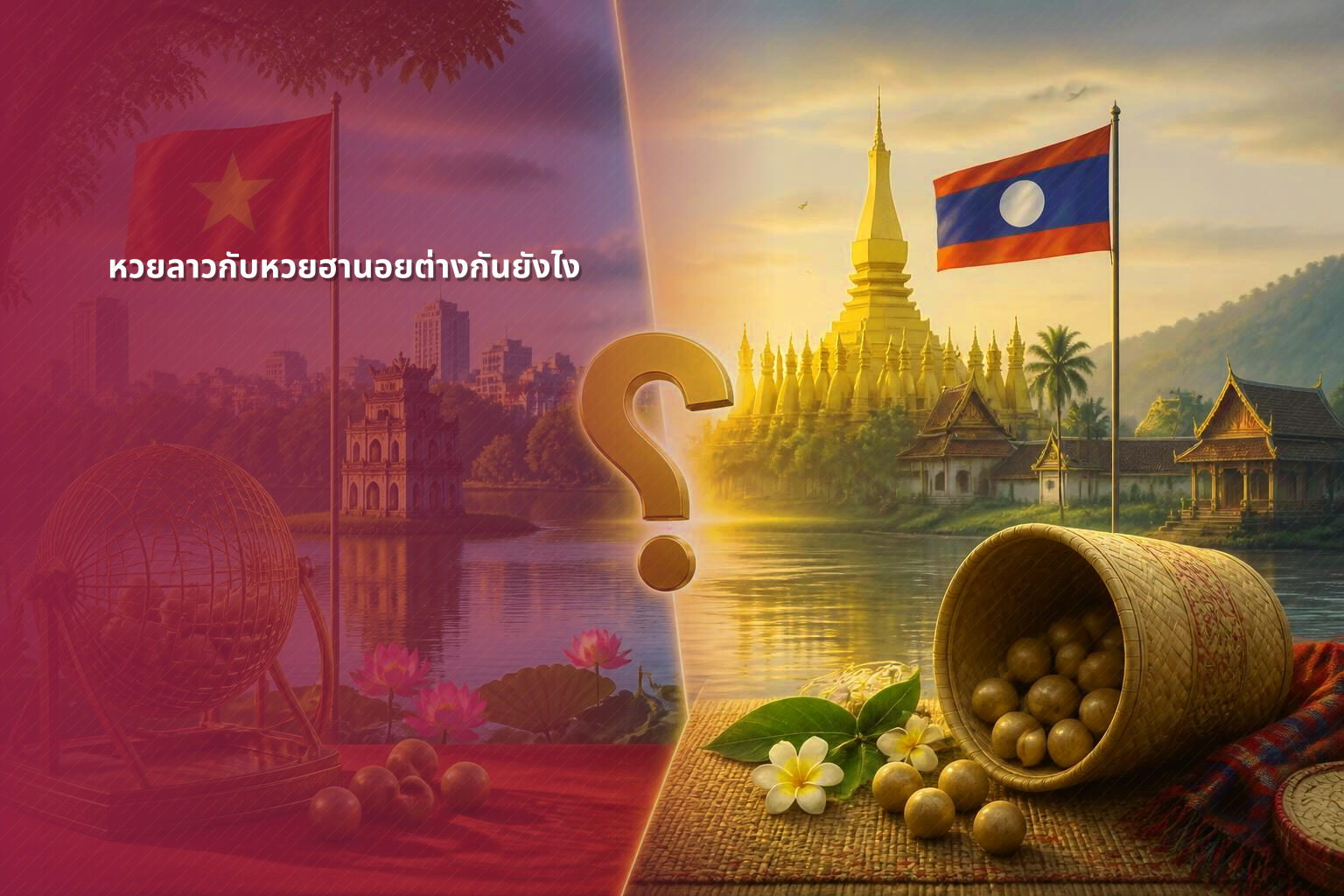 หวยลาวกับหวยฮานอยต่างกันยังไง - หวยลาว
