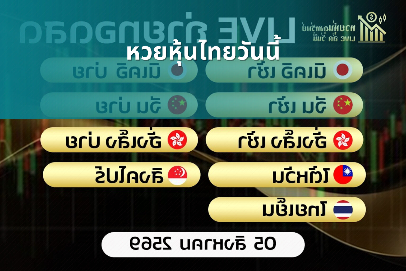 หวยหุ้นไทยวันนี้ - Thai stock lottery results