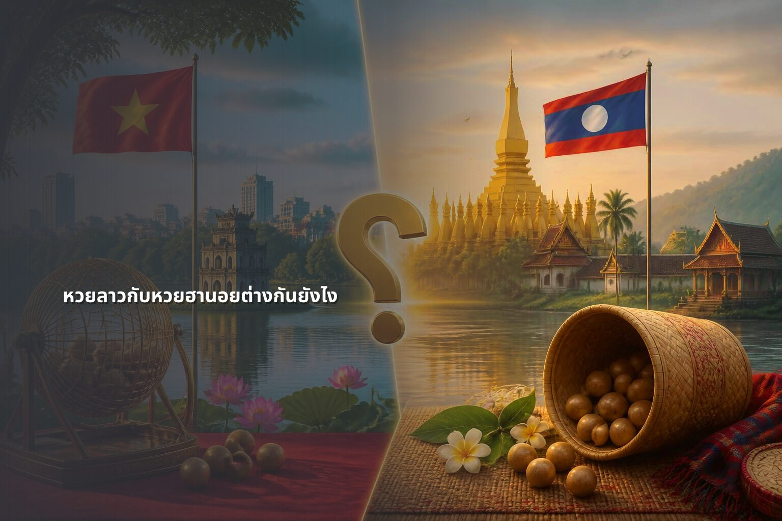 หวยลาวกับหวยฮานอยต่างกันยังไง - หวยลาว
