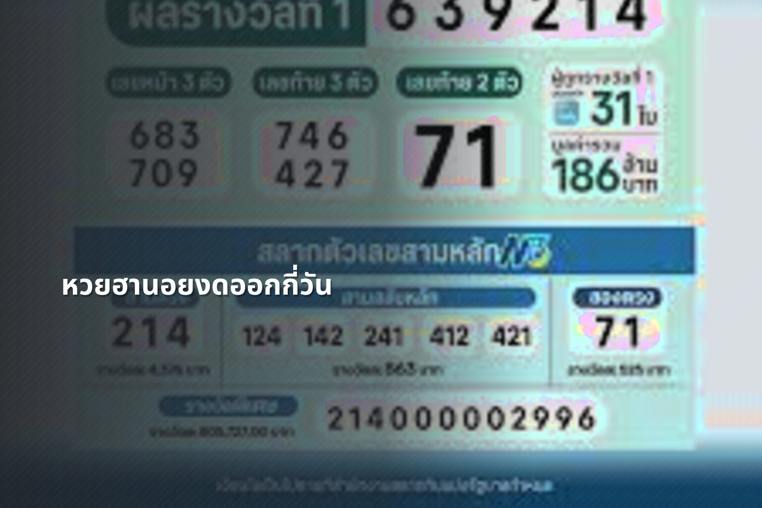 หวยฮานอยงดออกกี่วัน - lottery schedule