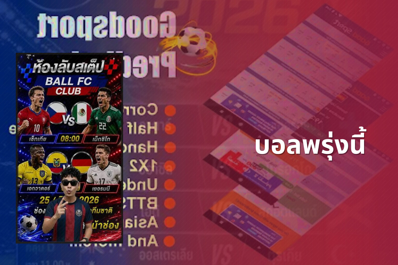 บอลพรุ่งนี้ - sports predictions