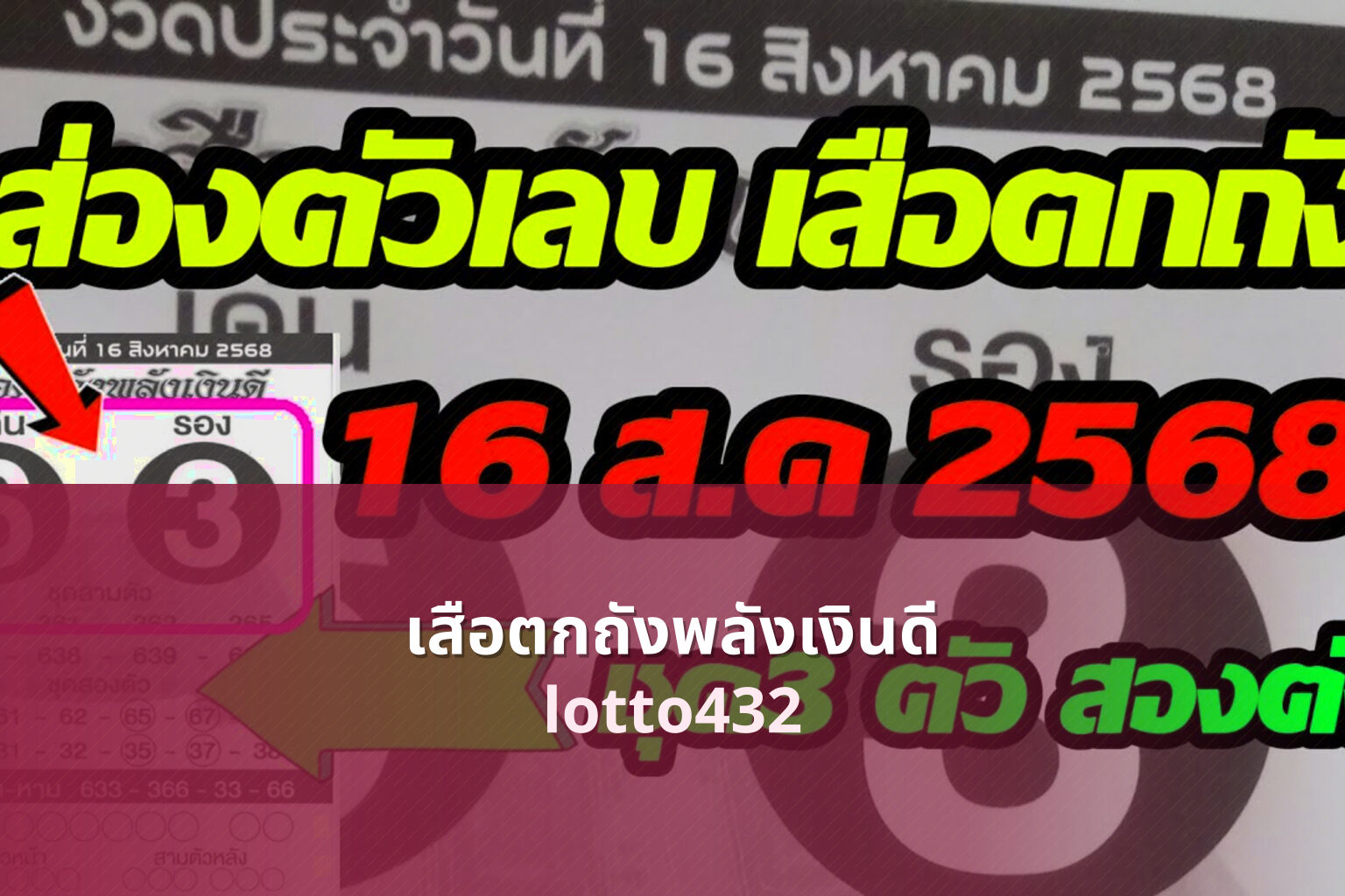 เสือตกถังพลังเงินดี - lottery predictions