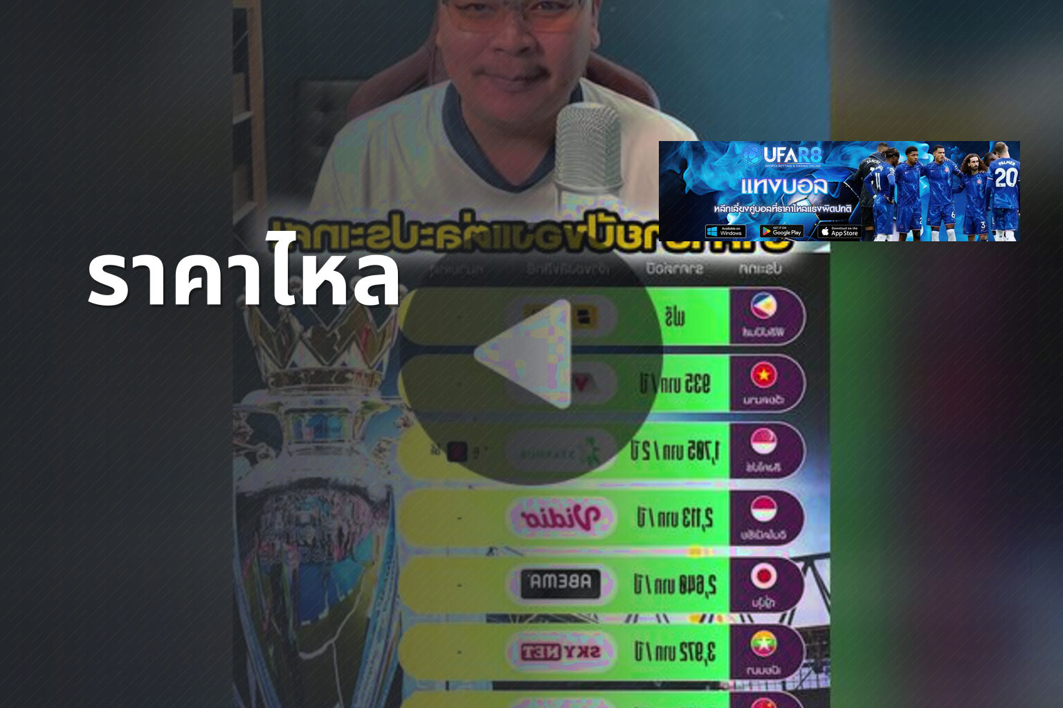 ราคาไหล - sports betting