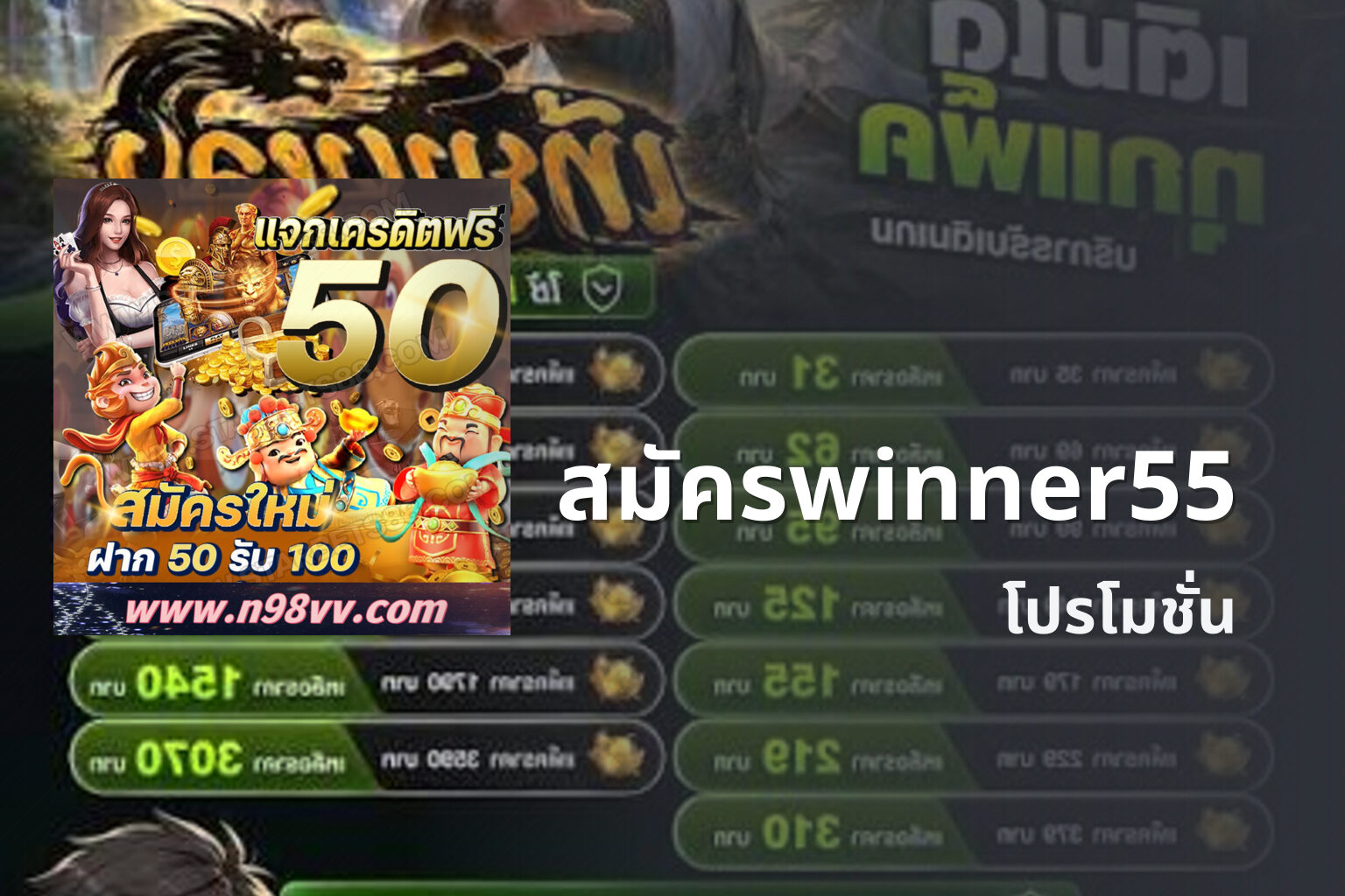 สมัครwinner55 โปรโมชั่น