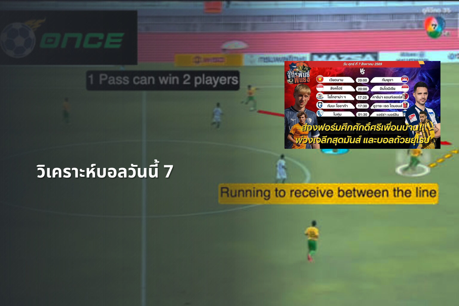วิเคราะห์บอลวันนี้ 7 - football analysis