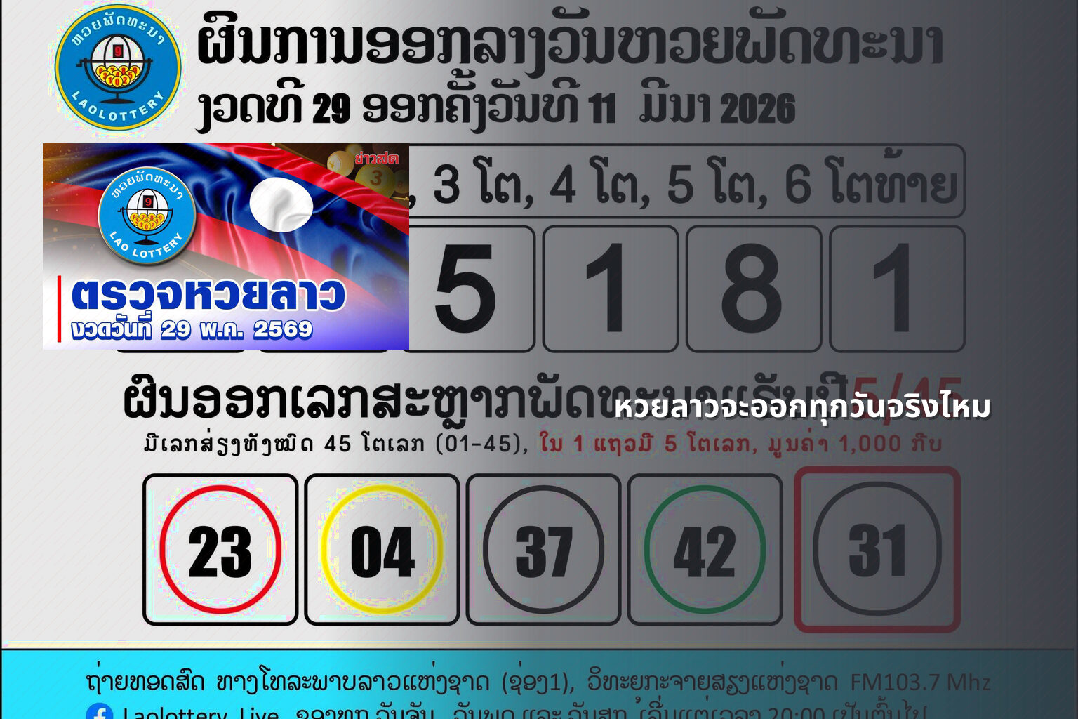 หวยลาวจะออกทุกวันจริงไหม - หวยลาว