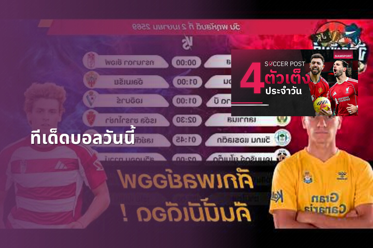 ทีเด็ดบอลวันนี้ - sports predictions