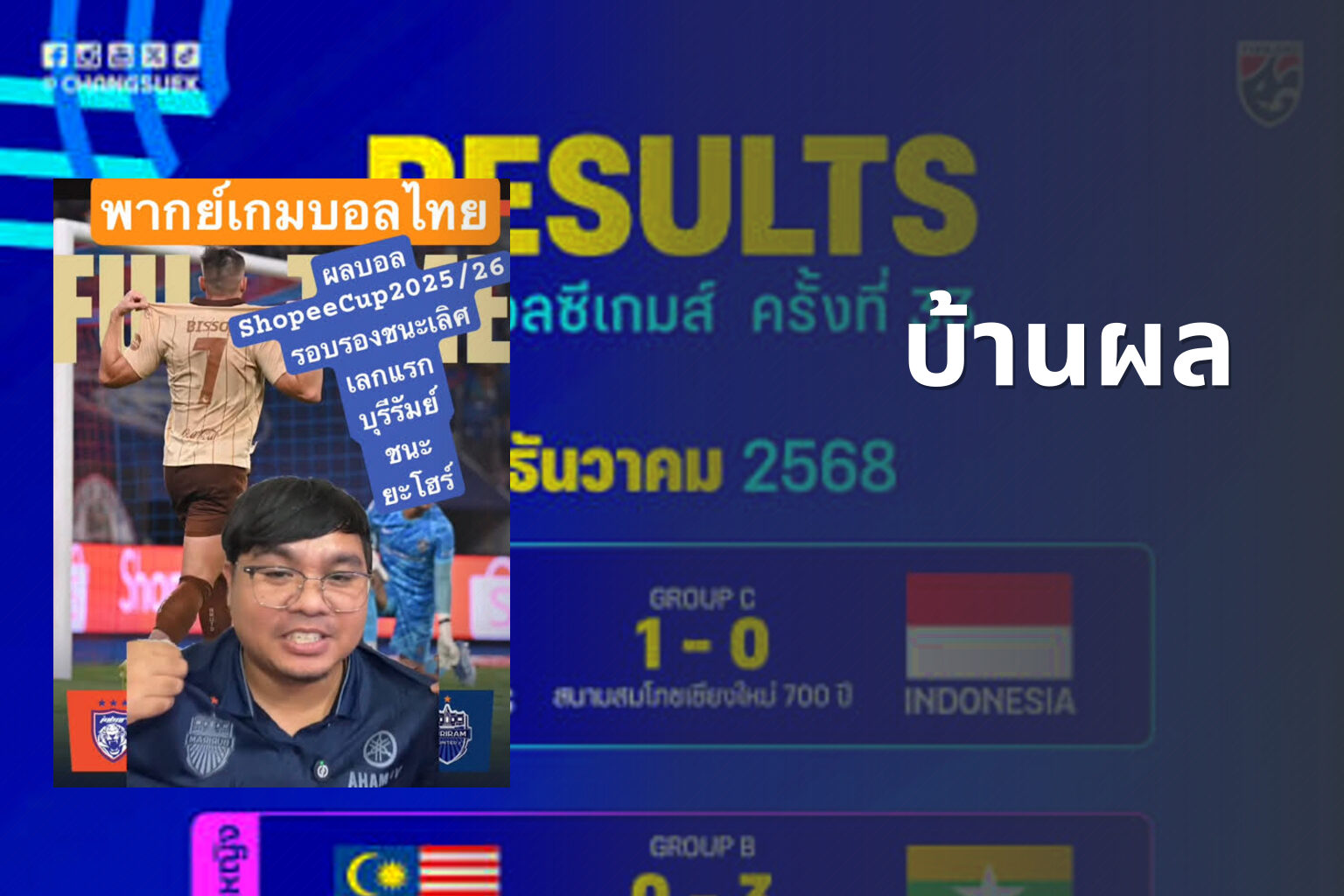 บ้านผล - football results