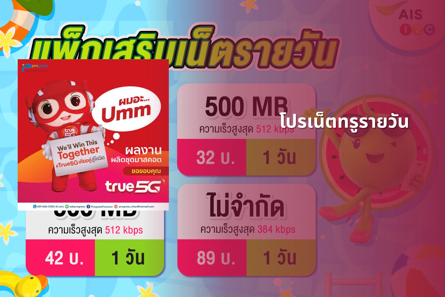 โปรเน็ตทรูรายวัน - internet services