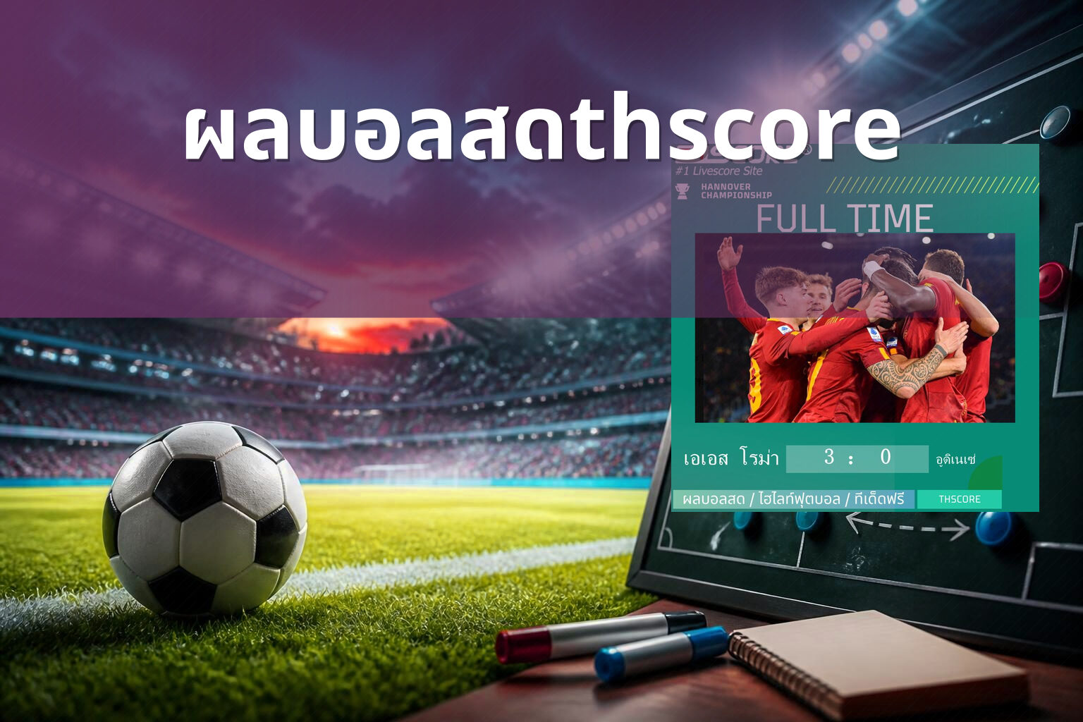 ผลบอลสดthscore - sports results