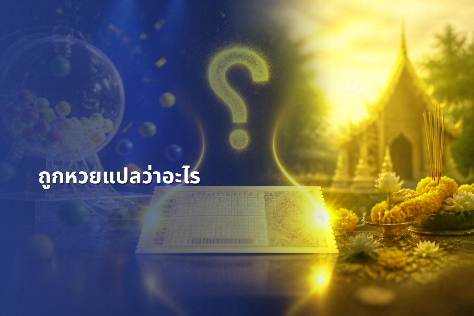 ถูกหวยแปลว่าอะไร - หวย