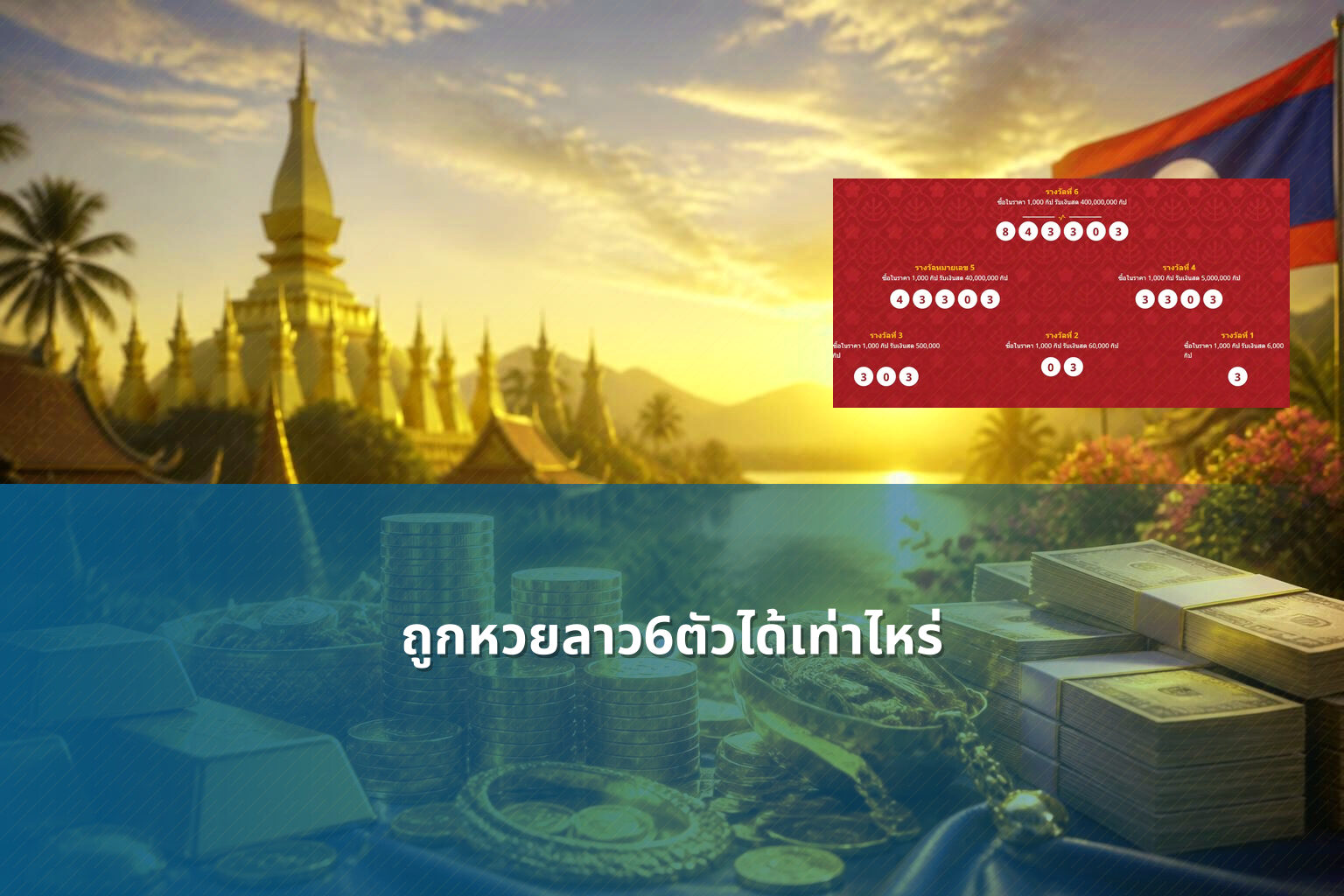 ถูกหวยลาว6ตัวได้เท่าไหร่ - หวยลาว
