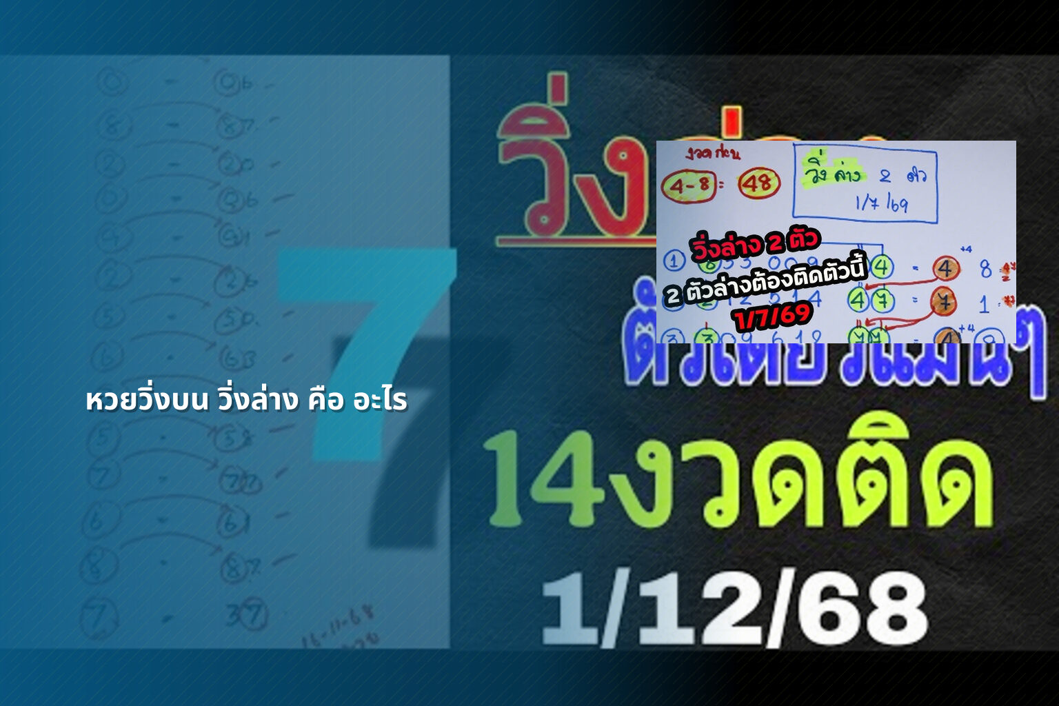 หวยวิ่งบน วิ่งล่าง คือ อะไร - หวย