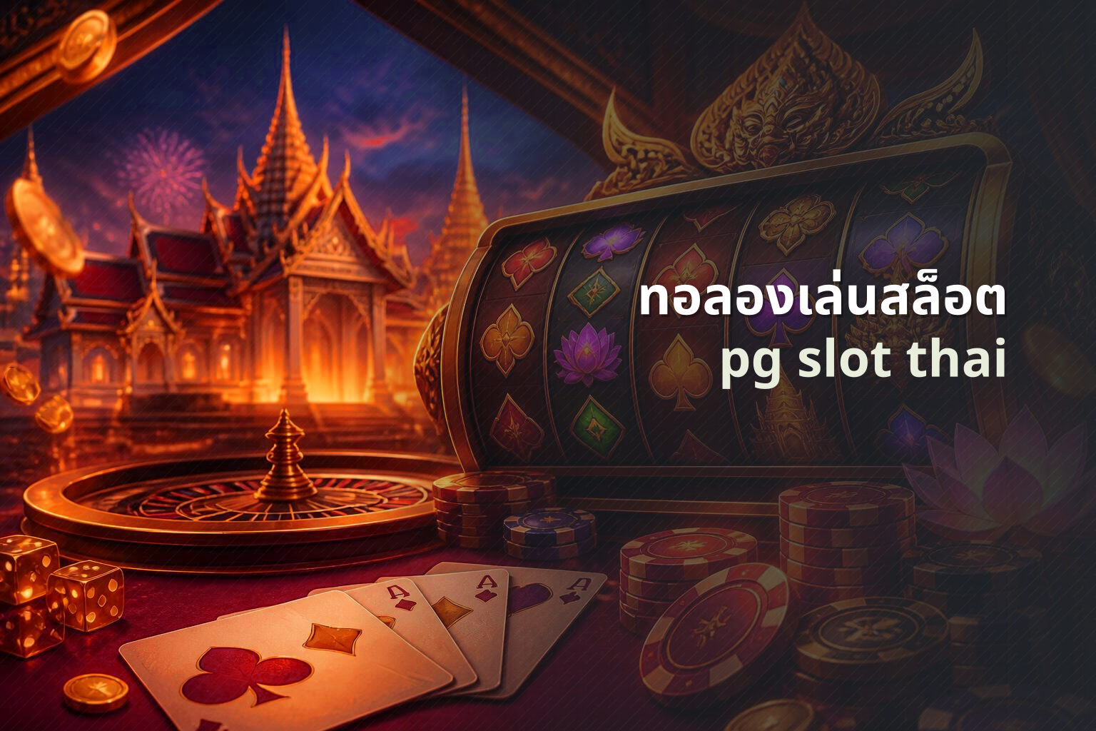 ทอลองเล่นสล็อต pg slot thai