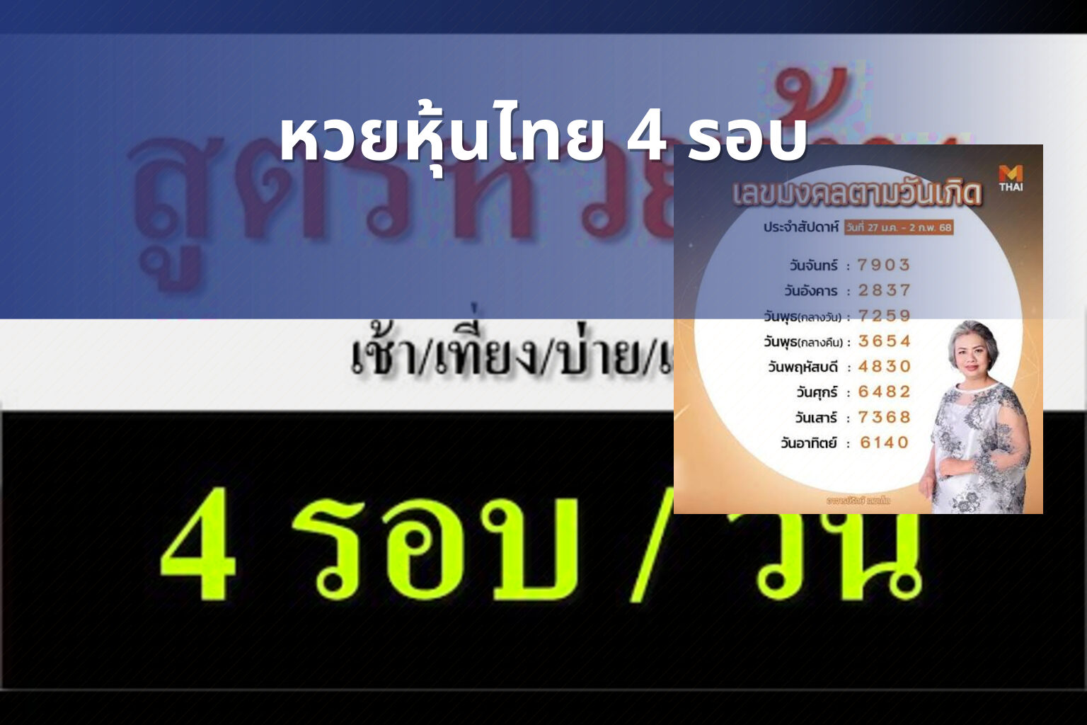 หวยหุ้นไทย 4 รอบ - หวยหุ้น