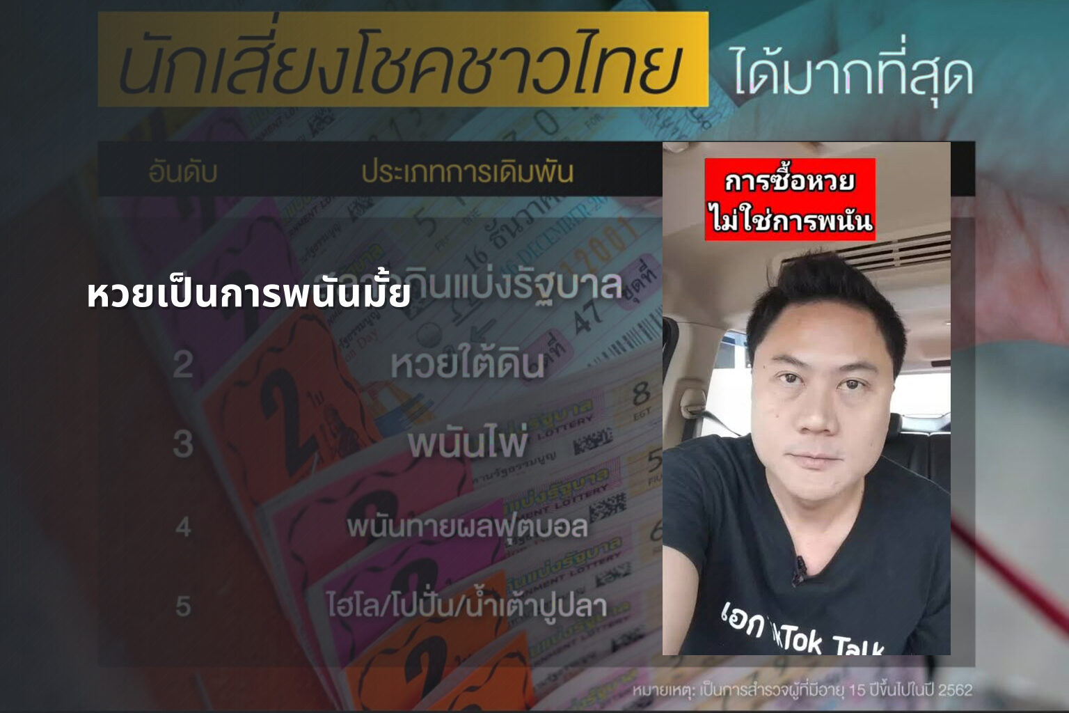 หวยเป็นการพนันมั้ย - lottery as gambling
